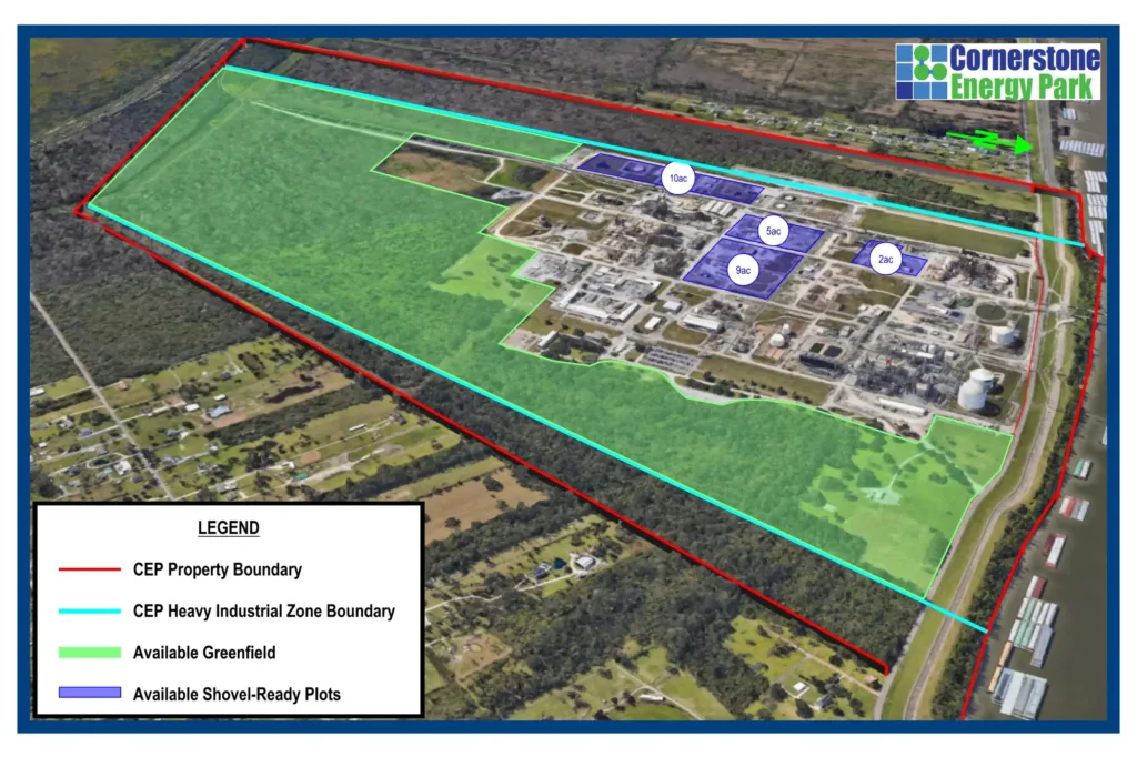 A general overview of the Cornerstone Energy Park property