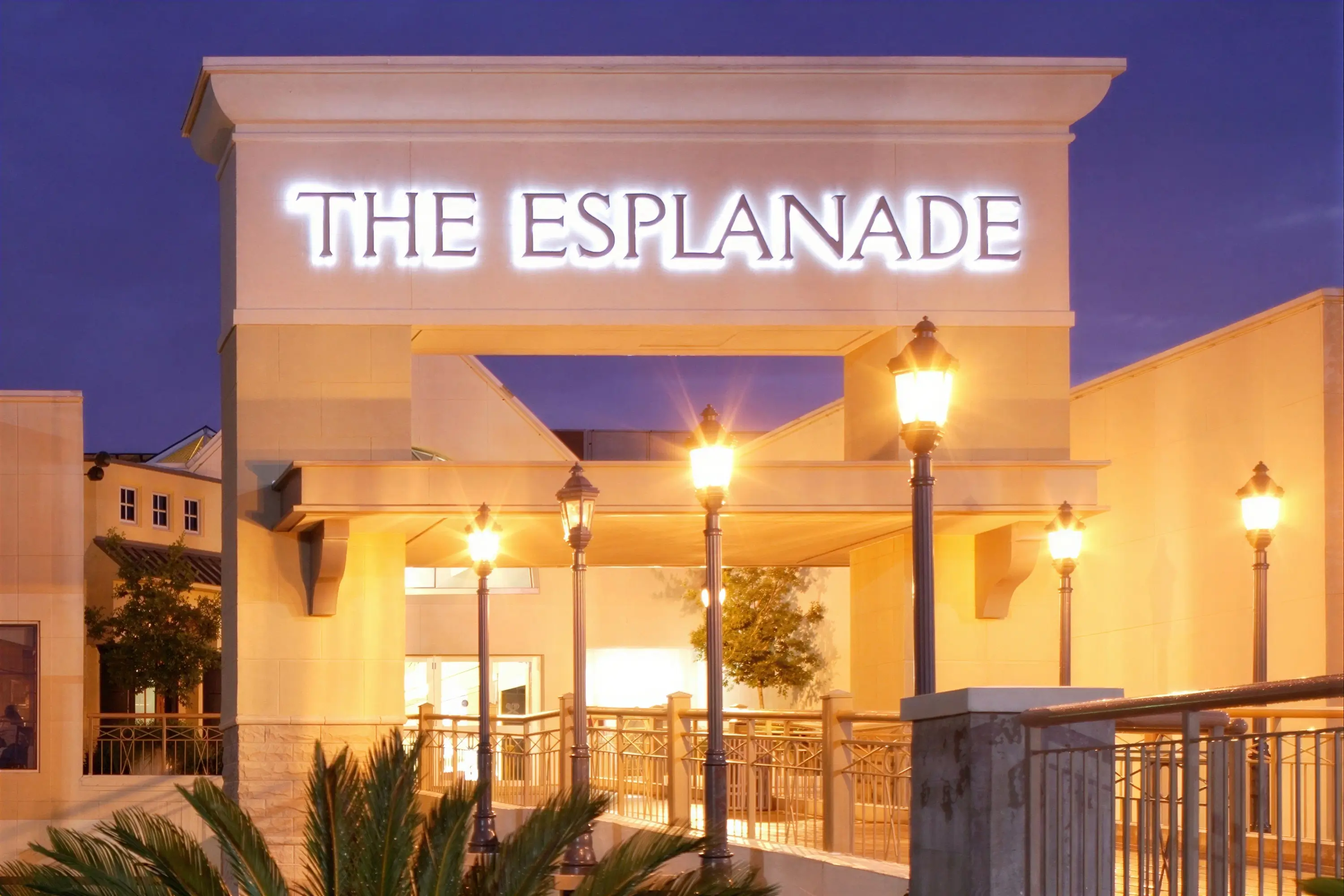 The Esplanade entrance sign