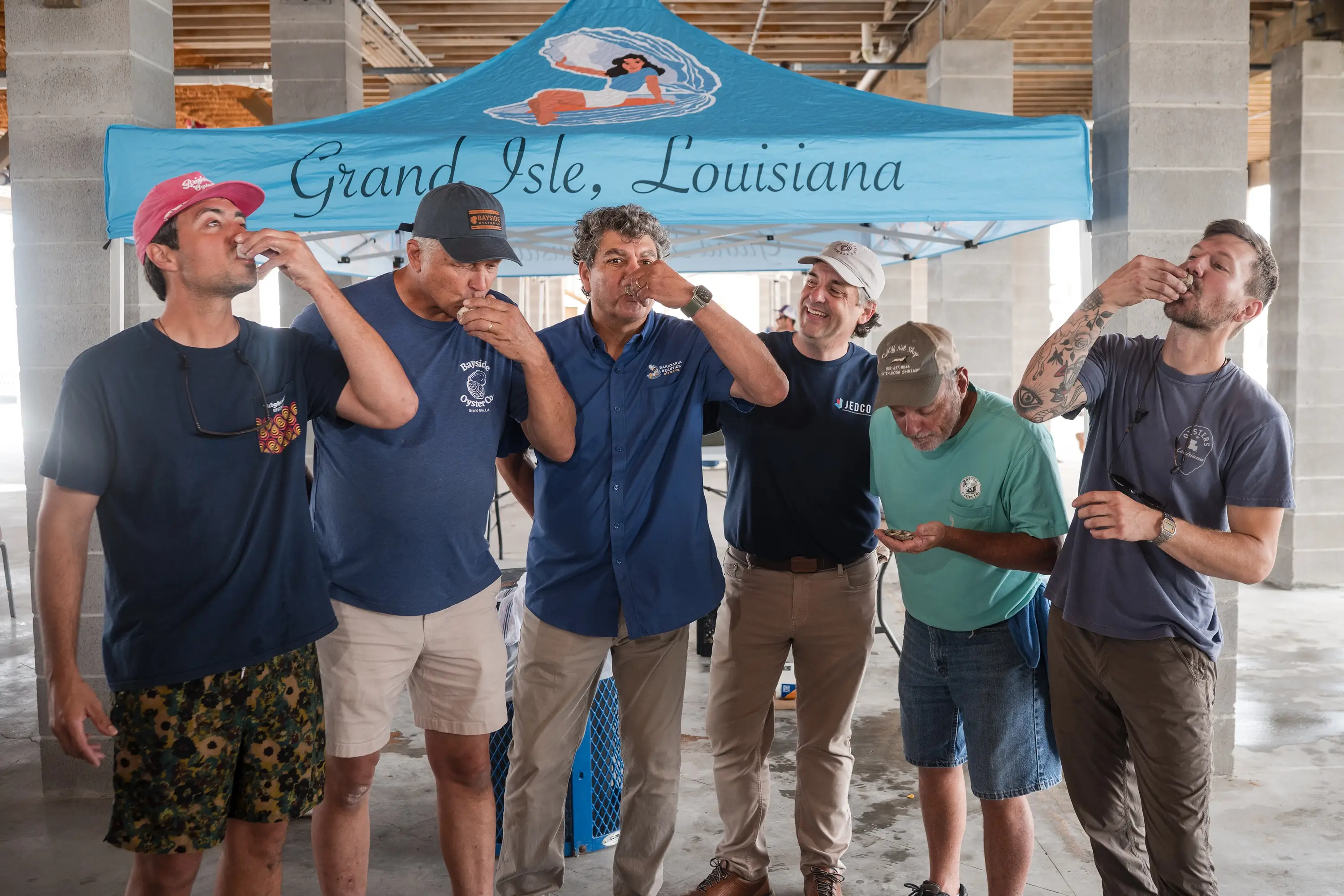 The Ehrhardt group with oysters