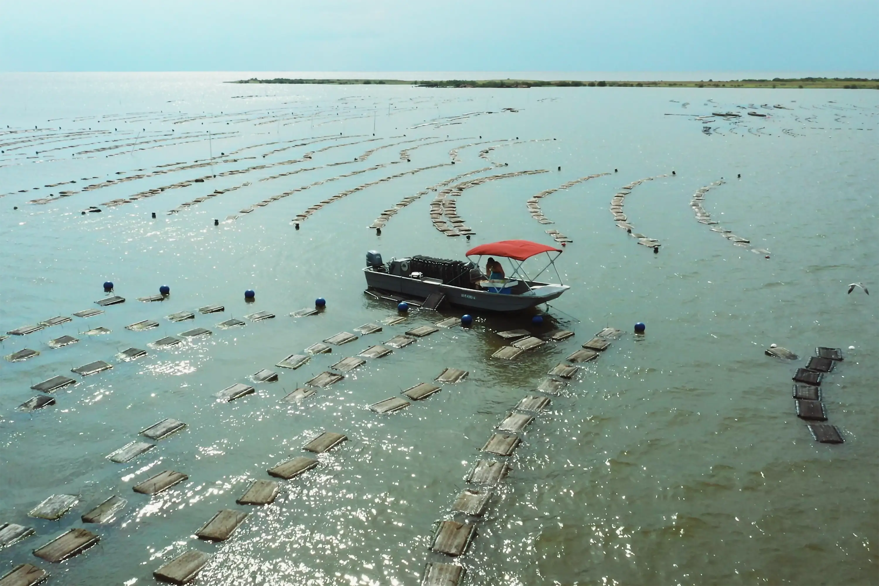 A Grand Isle Jewels boat in the water