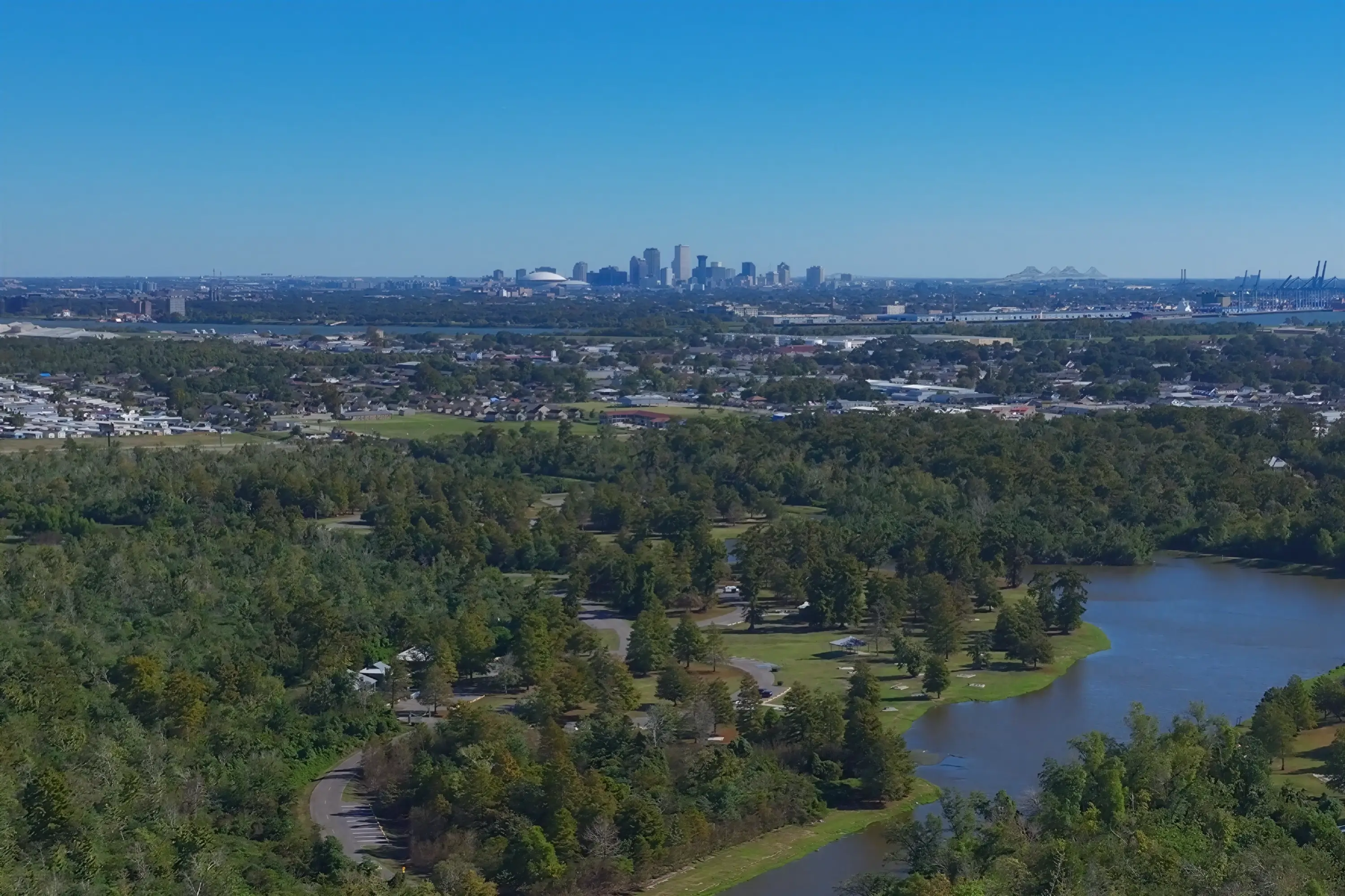 A landscape aerial photo from Churchill