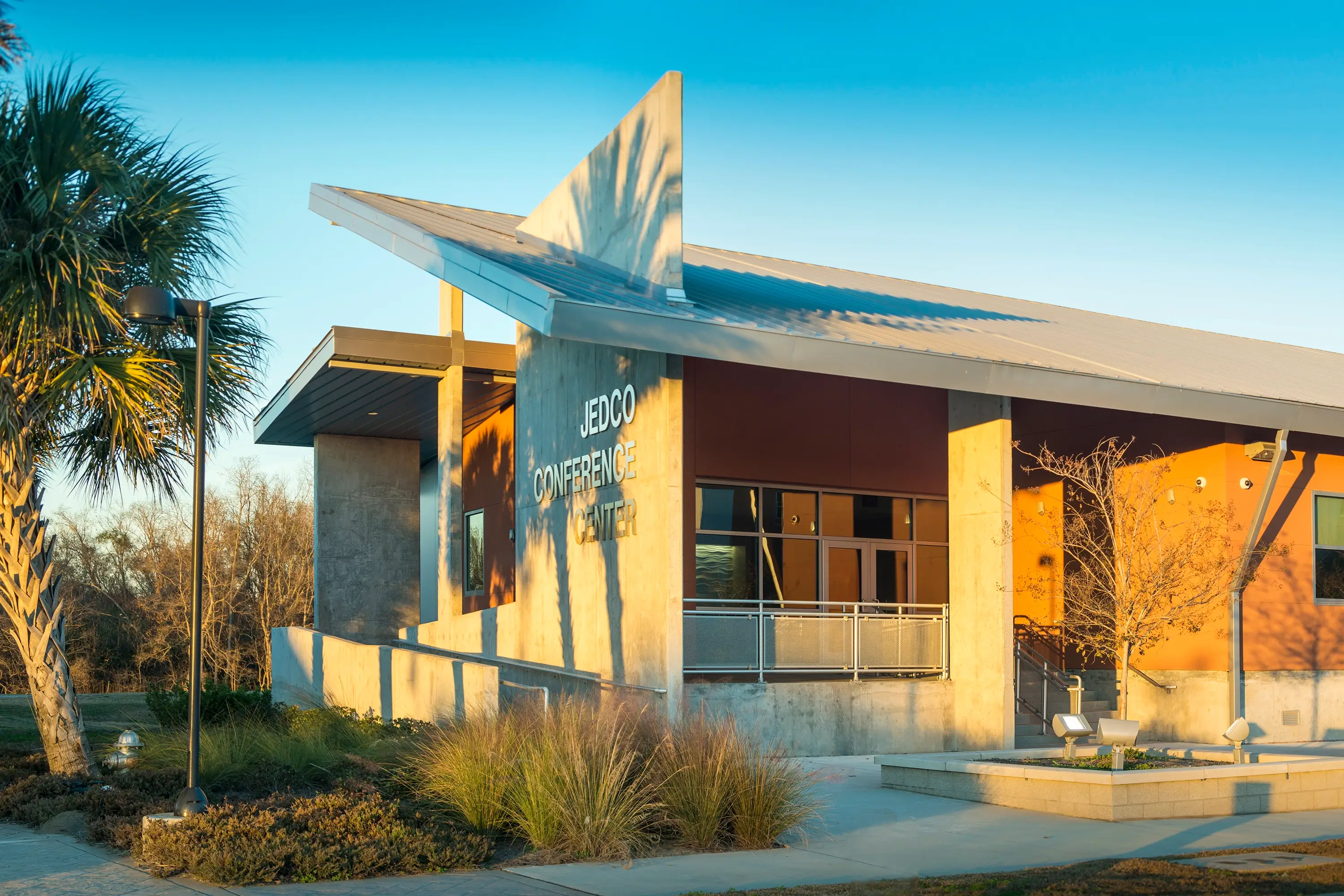The outside of the JEDCO Conference Center