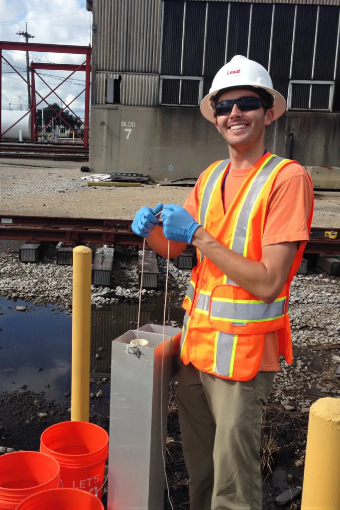 A Leaaf Environmental employee smiling