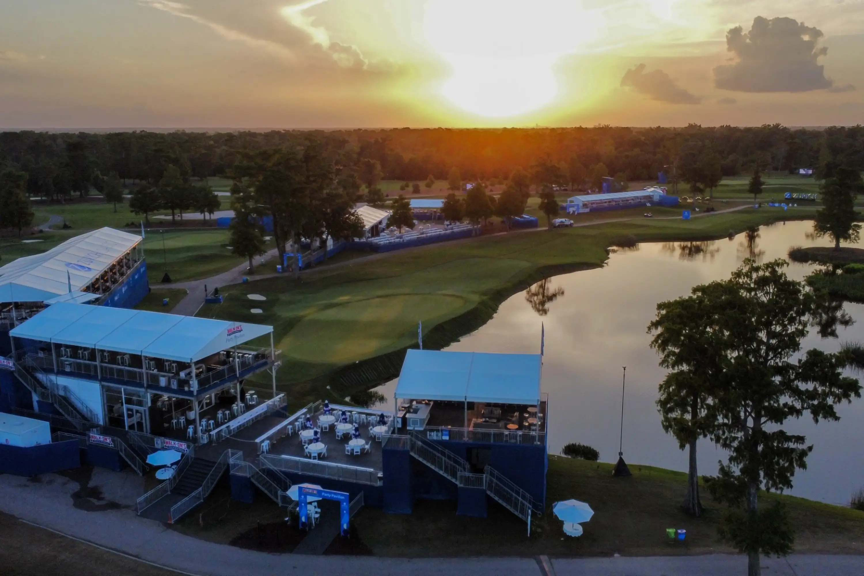 An aerial shot of Zurich