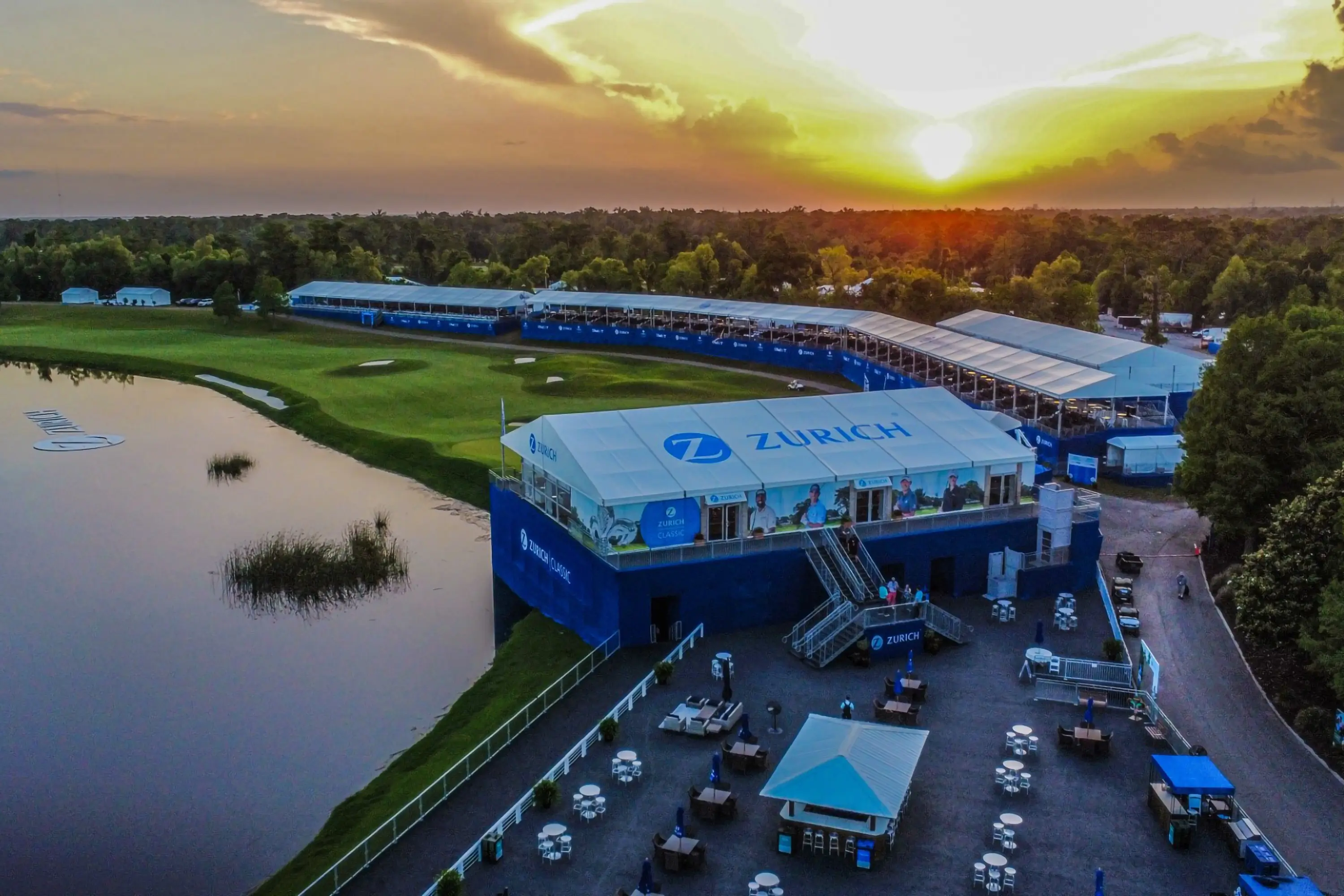 An aerial shot of Zurich