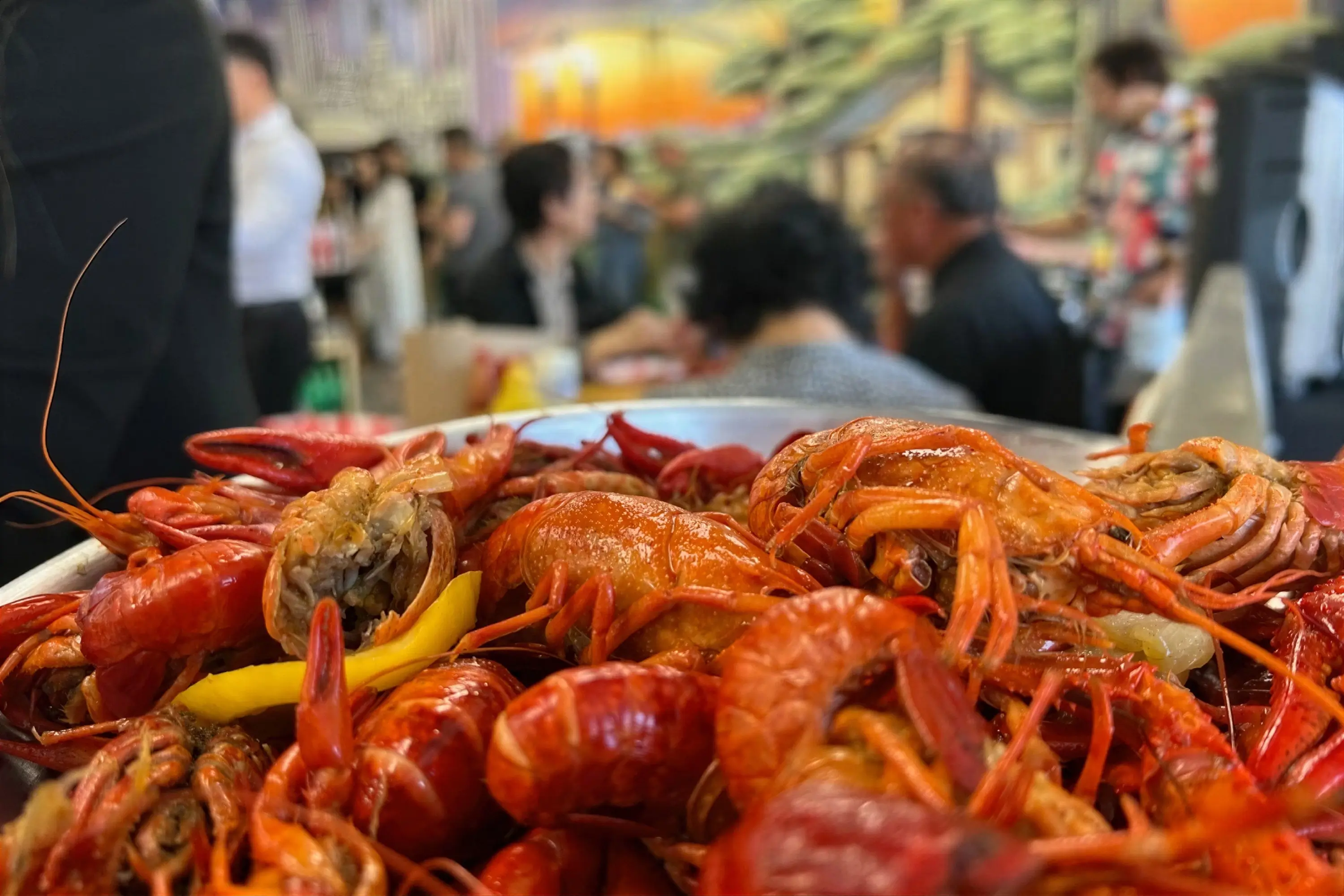 A plate of crawfish at Crawlins